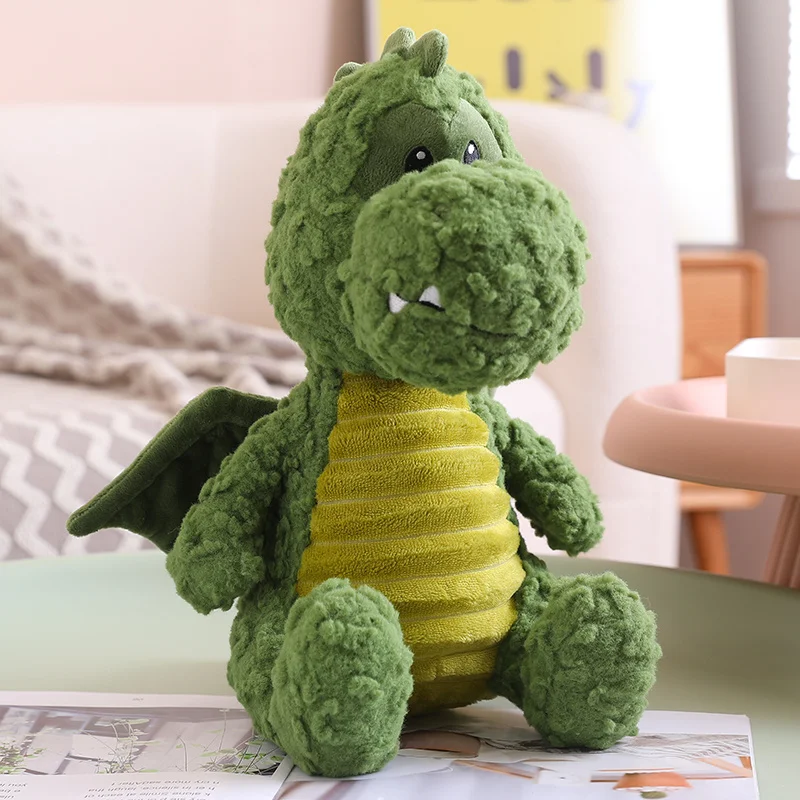 23/35/50cm Kawaii Flying Dragon Plush Toy Green Long Wings Cartoon Dragon Plush Toy Pillow Decorated Room Gift For Children