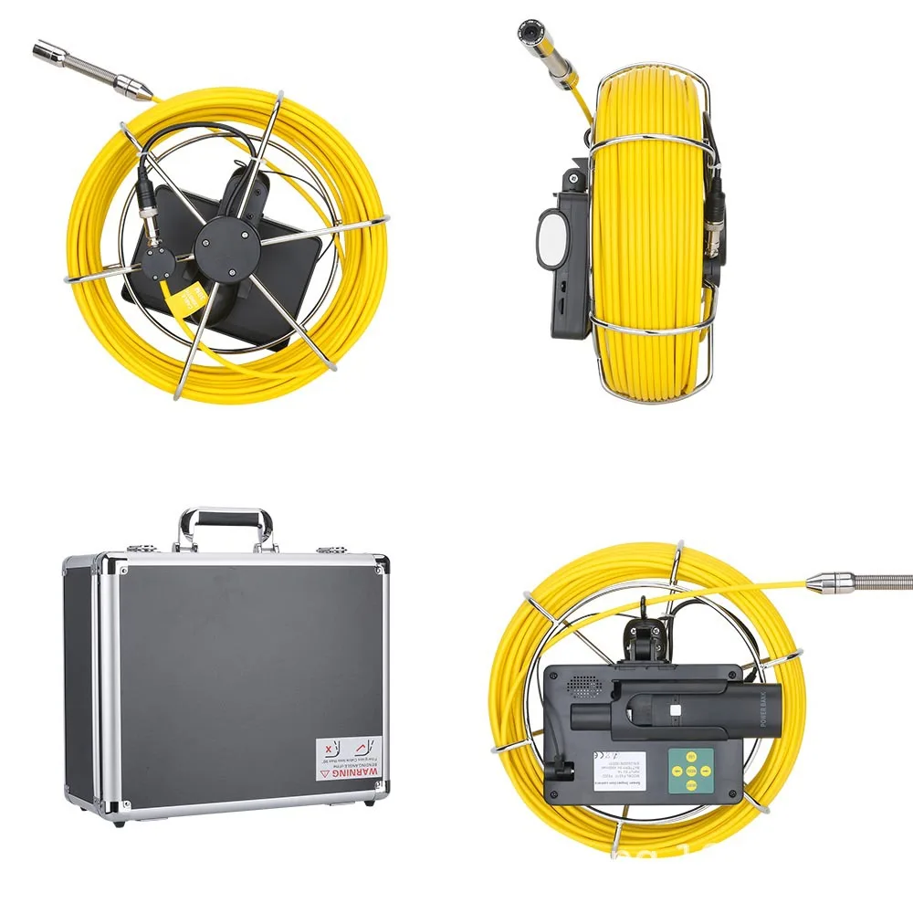 يده الأنابيب الصناعية المنظار 5 بوصة 22 مللي متر كاميرا عالية الوضوح كاشف المجاري 20M30M40M50M #5
