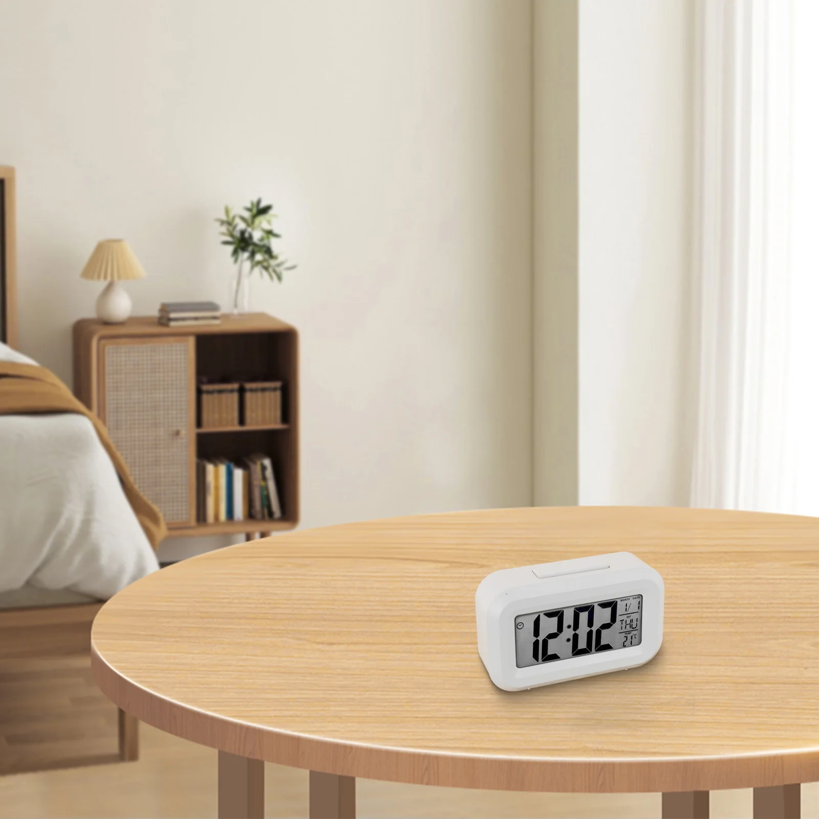 Alarm Clock Digital Alarm Clock Desktop Decor For Livingroom Office Household Supplies Snooze Mode Multifunctional Clock