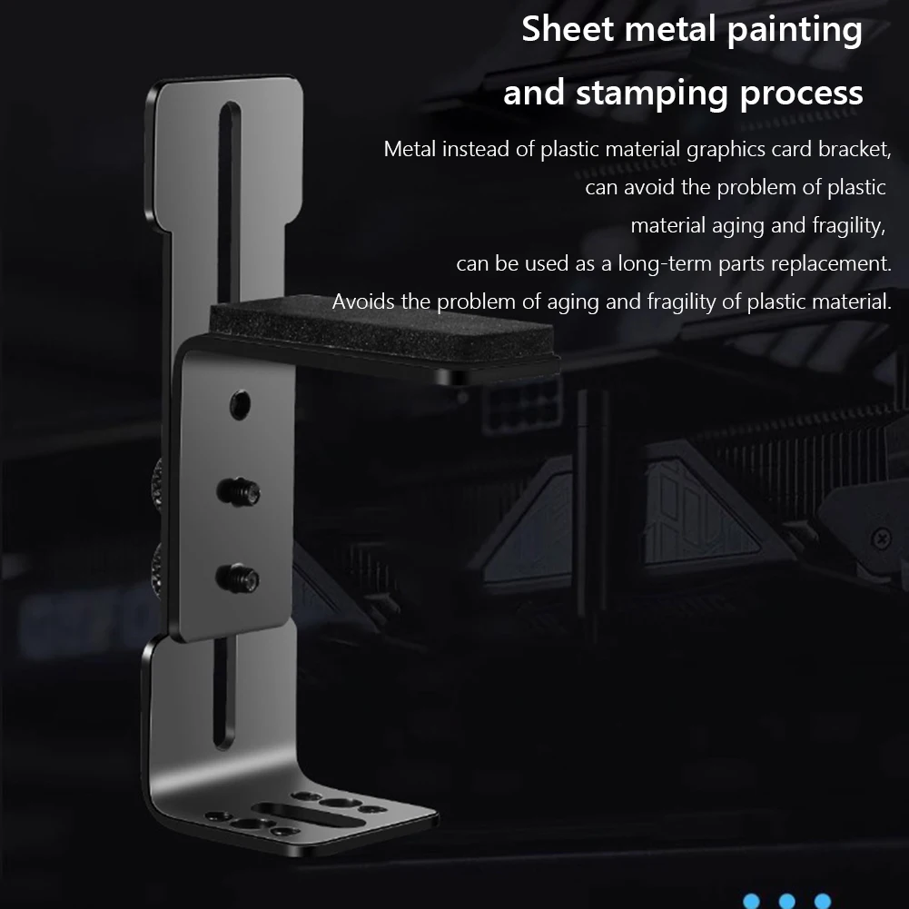 Chassis 12cm Fan Position GPU Support Frame Stainless Steel Computer Graphics Card Holder Prevent Sagging for RTX 4090 4080 4070