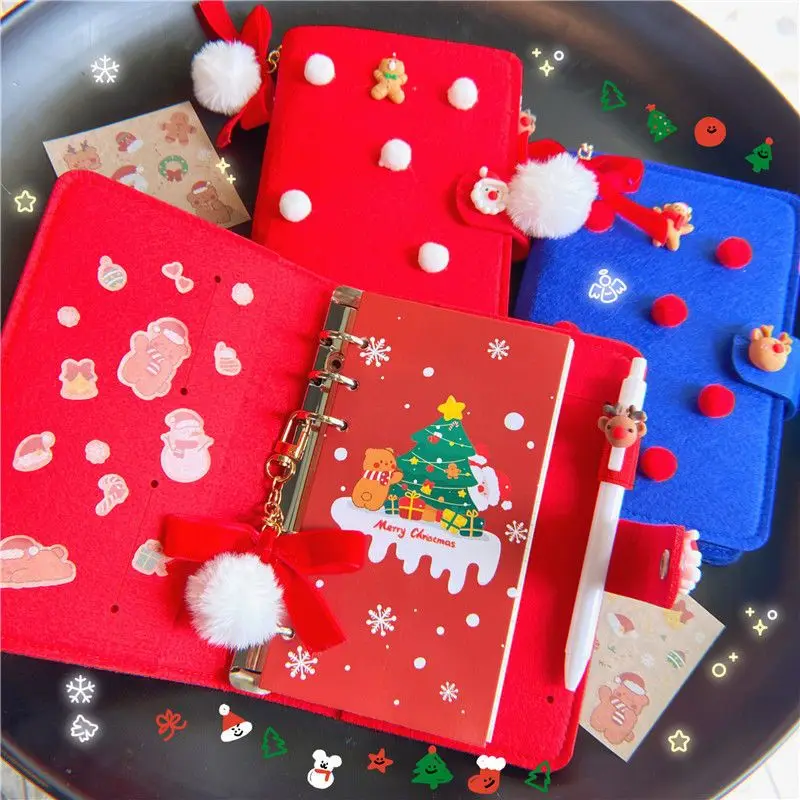 manual-de-navidad-de-fieltro-creativo-conjunto-de-cuaderno-bonito-diario-con-boligrafo-colgante-suministros-para-estudiantes-regalo-de-navidad-perfecto