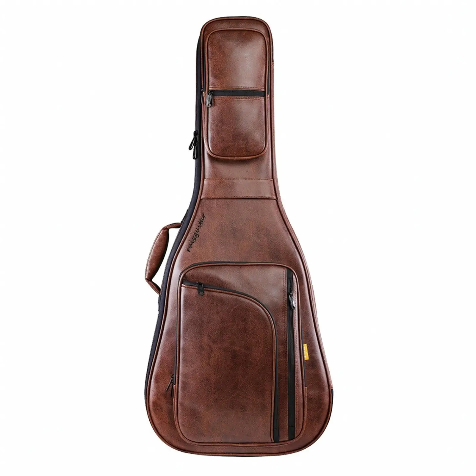 Mocha Brown Padded Guitar Gig Bag for 40 41 Inch Acoustic Electric Guitar Waterproof Oxford Case