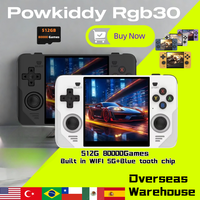 POWKIDDY RGB30  Retro Handheld Game Machine 512GPSP WIFI Double Joystick HDMI  4 Inch HD IPS Screen Handheld Video Players Gifts