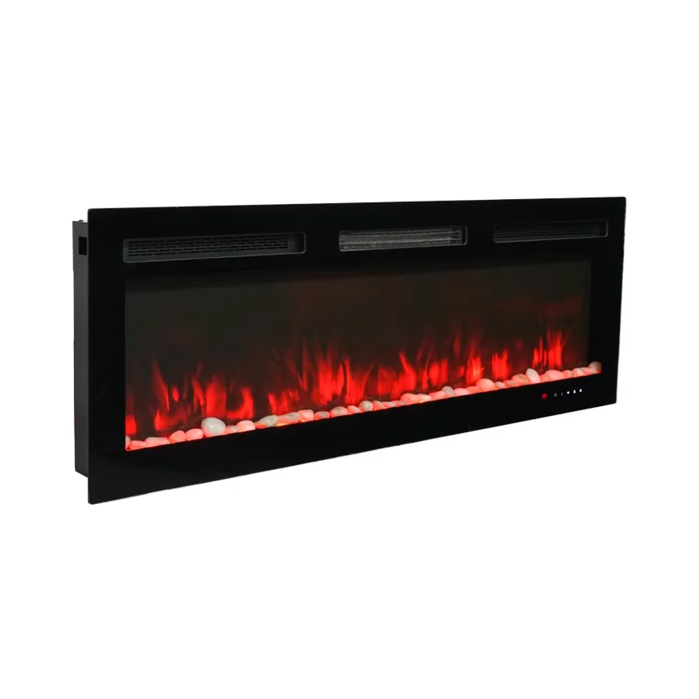 60-inch Heating Electric Fireplace 1500W English Built-in Installation Hotel and Home Decor