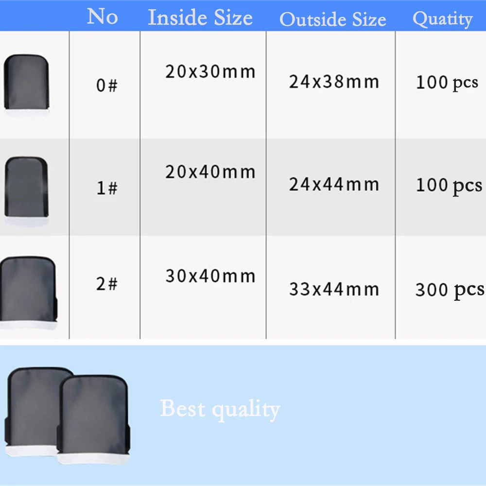 Dental X-ray Film Bags Consumables Dentist Materials Dental Barrier Envelopes Phosphor Plate Dental Bags Digital Ray Scan