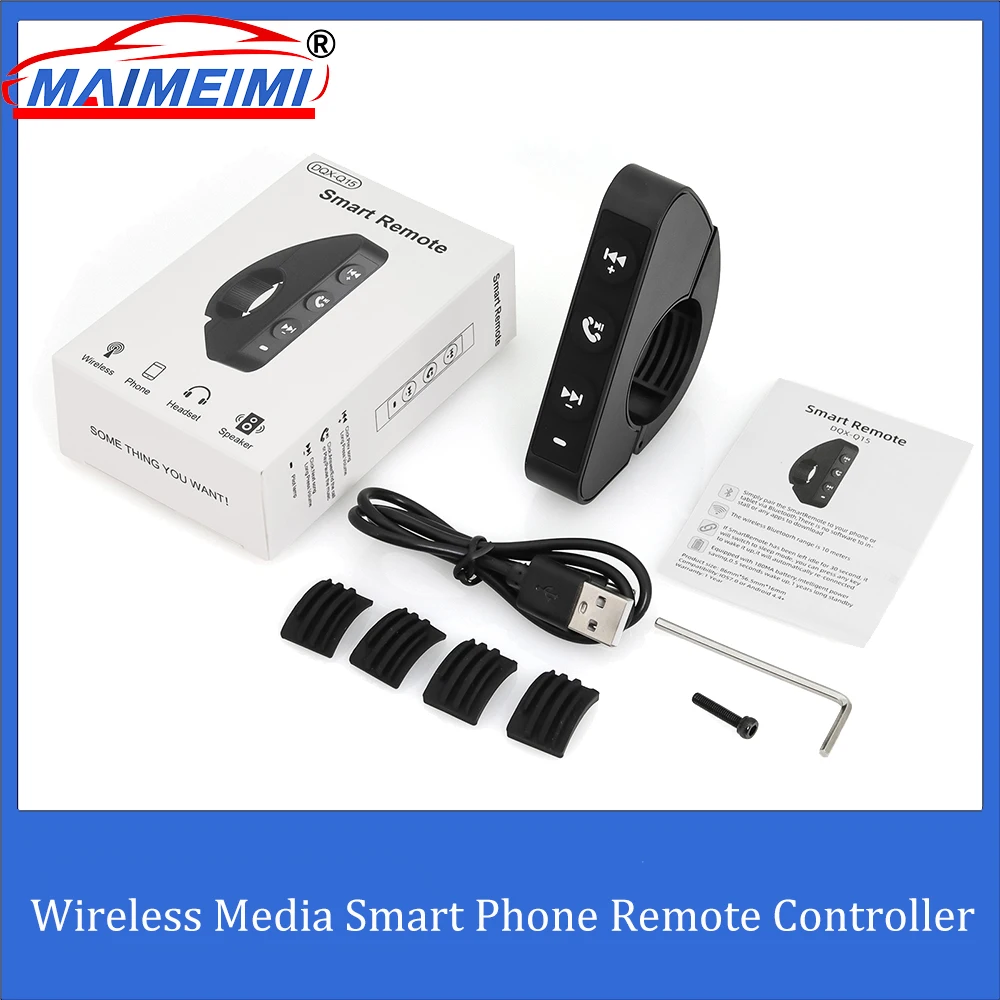 Handlebar Remote Control For Motorcycle Helmet Headset Earphone IP6 Bluetooth-compatible 5.3 Wireless Phone Controller
