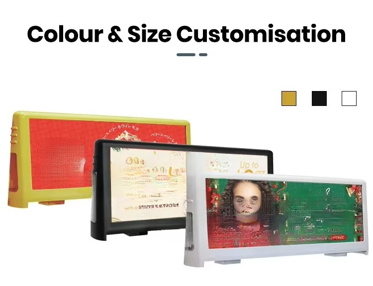 Waterproof Full Color Taxi Top Advertising Light Emitting Diode Display