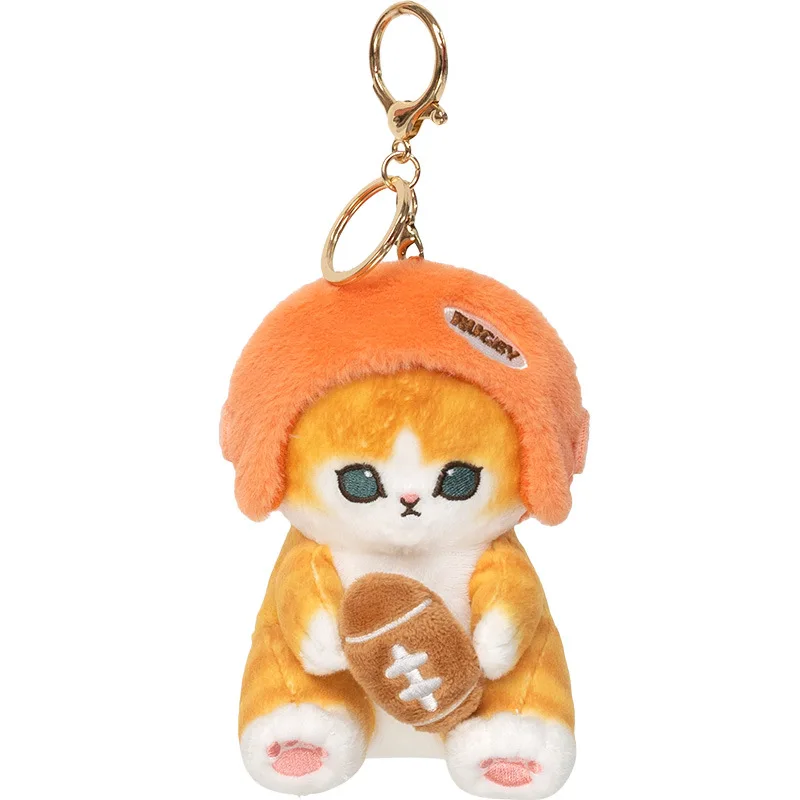 Kawaii Mofusand Shark Cat Games Plush Toys Backpack Keychain Creative Cute Cartoon Stuffed Doll Accessories Friend Birthday Gift