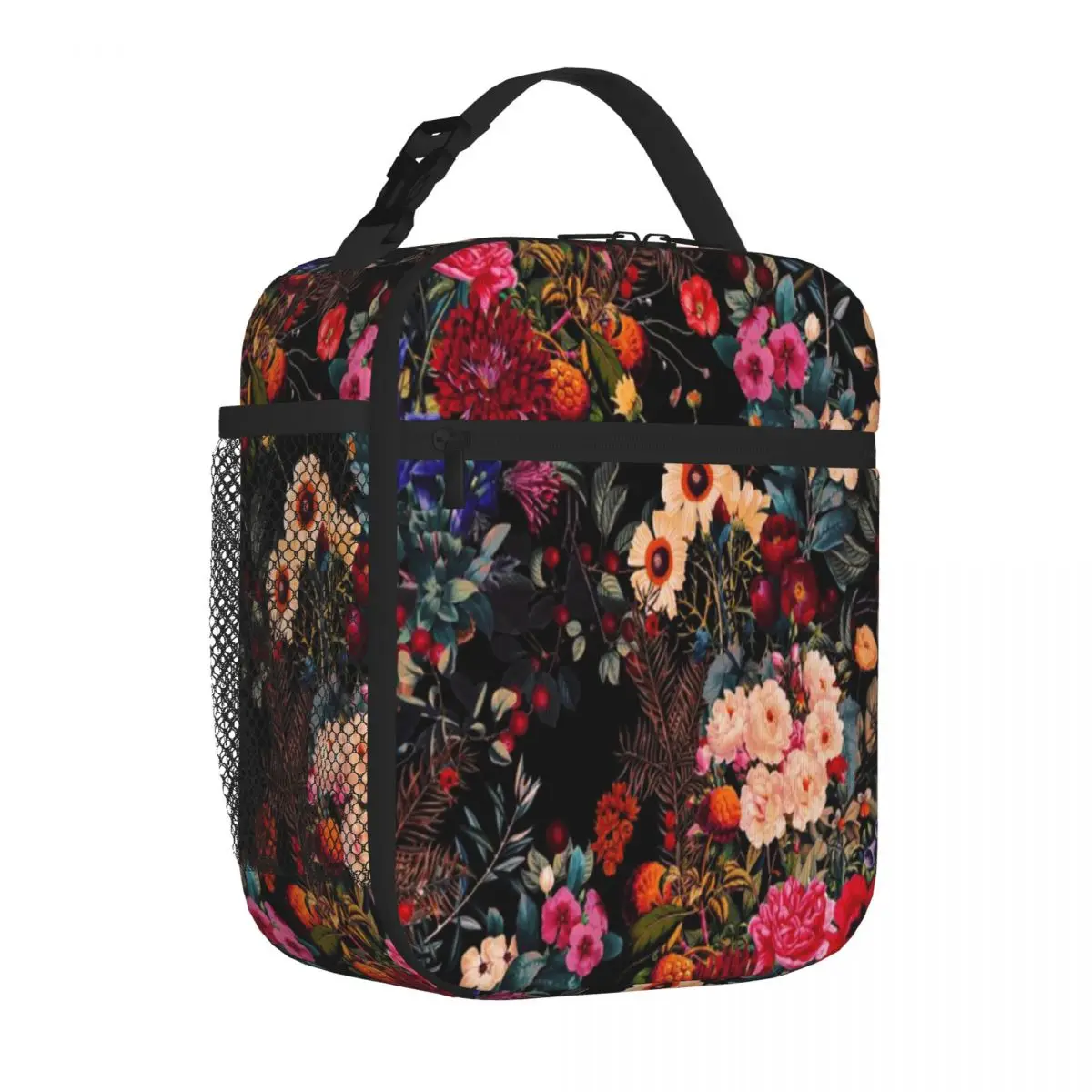 Bolsa de Almuerzo de Neopreno para Gimnasio y Después del Ejercicio, Diseño Tropical Night Garden XXXIX, en Oferta