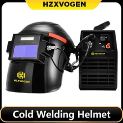 HZXVOGEN-casco de soldadura en frío HV009, tecnología de oscurecimiento sincronizado, luz LED TrueColor para máquina de soldadura en frío HBT2000PII, cable de 5M