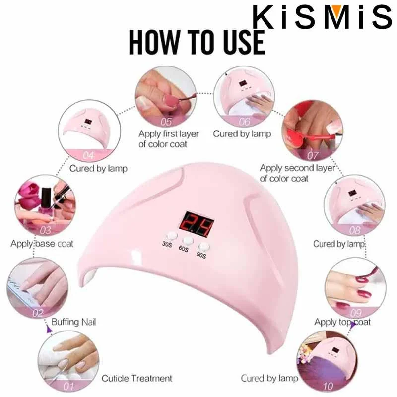 36W UV LED-nagellamp Professionele gelnagellakdroger Uithardende manicuremachine voor gelnagels Sneldrogende nagelkunstapparatuur