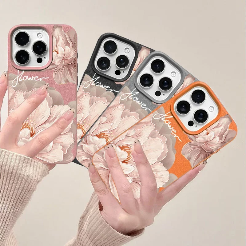 Casing Ponsel Bunga Floral Korea Untuk Motorola MOTO G85 G84 G75 G05 G34 G15 G35 G54 Edge 50 Pro NEO 60 Fusion STYLUS Soft Cover