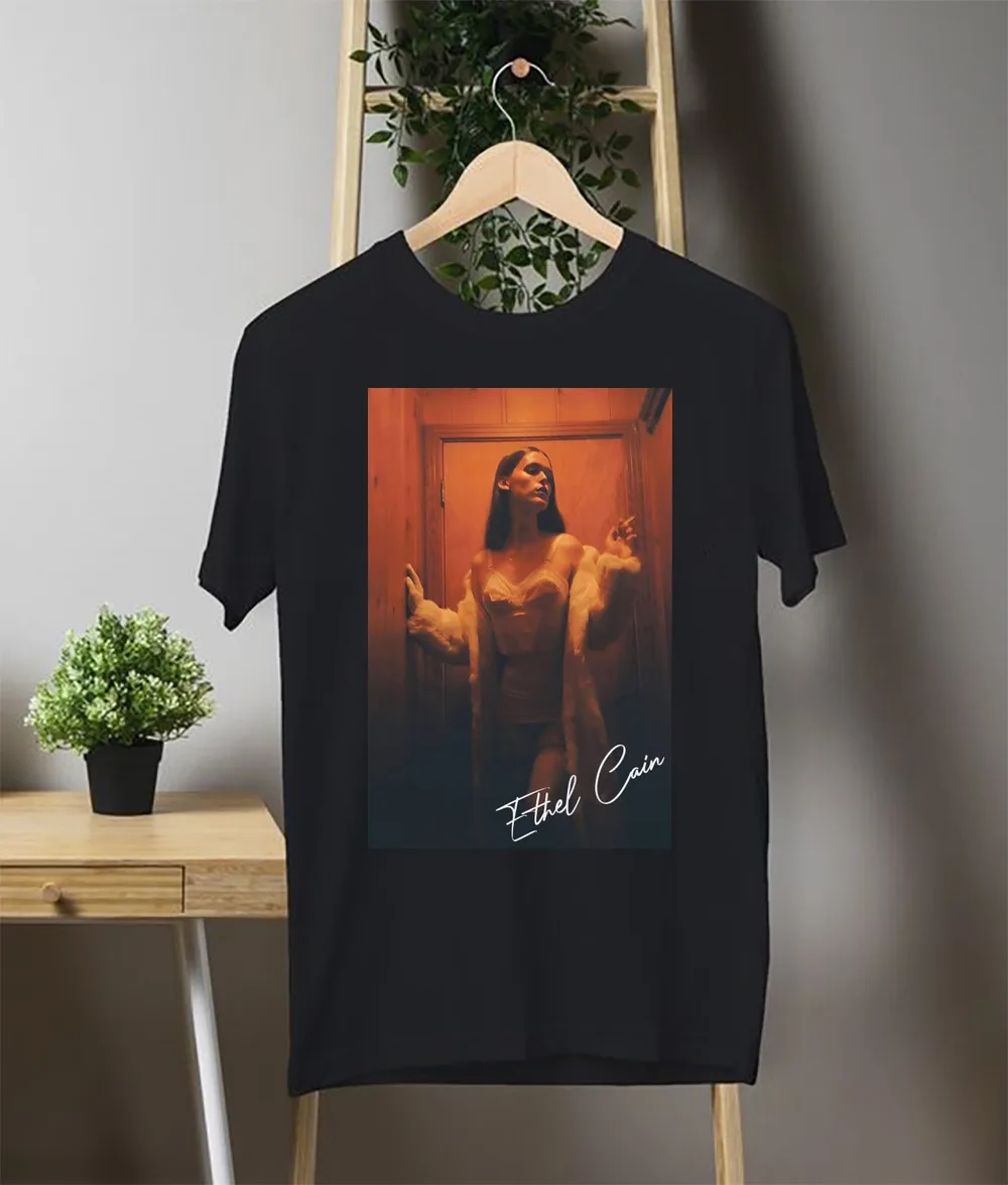 Signature Ethel Cain Black T-Shirt Cotton S-234XL Unisex