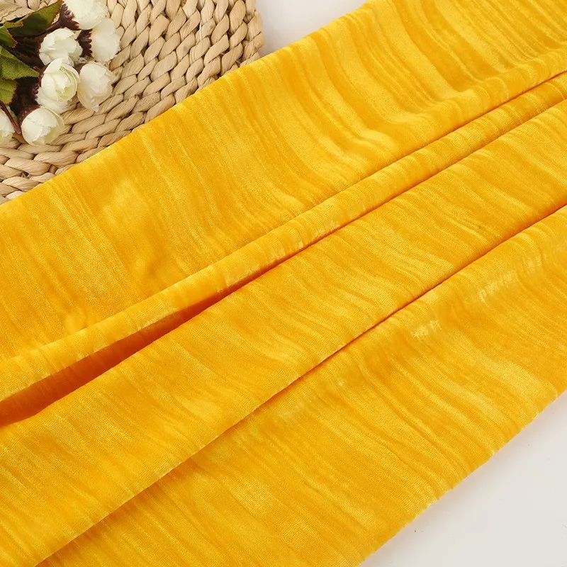 230G high-density straight crease velvet woven cut fabric full polyester suit professional wear
