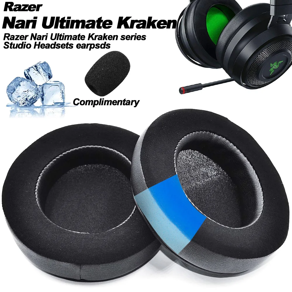 Earphone pads For Razer Nari Ultimate Essential Kraken Tournament Edition 2019 Kitty replacement Gaming headphones Earmuffs