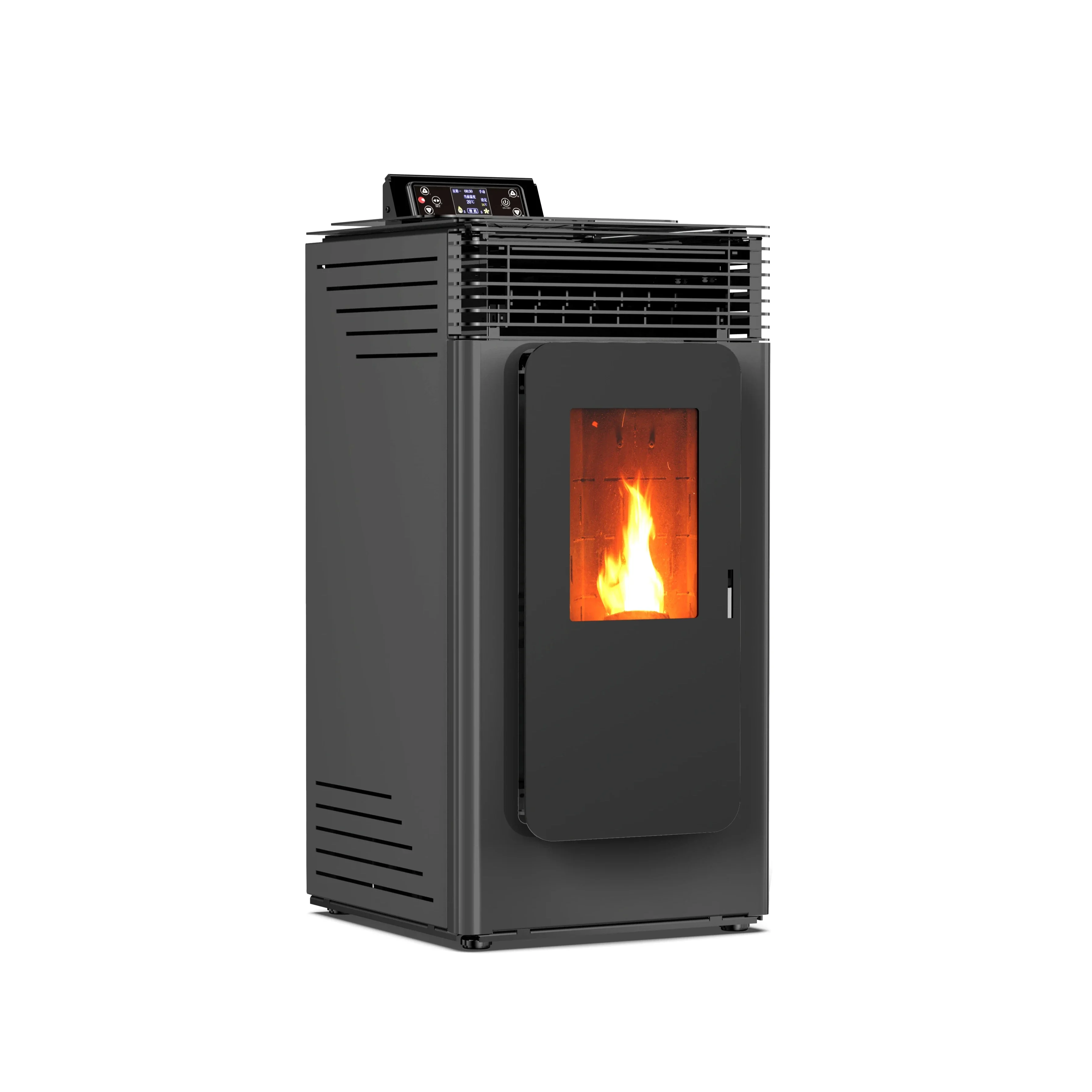 KT0901A Hot Selling Modern Design Automatic Pellet  Loading CE Approved Pellet Heater Pellet Stove for House Villa Heating