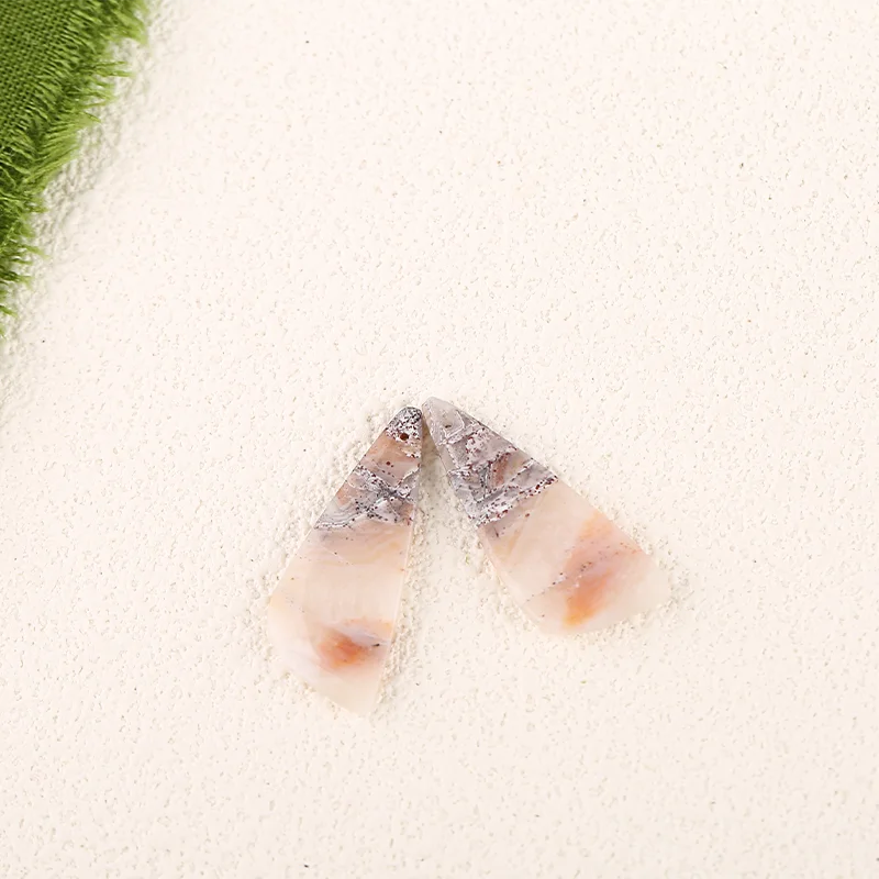 

Natural Crazy Lace Agate Butterfly Wing Shape Earrings Beads For Jewelry Making , Fashion For DIY Women 33×14×2mm 6.2g