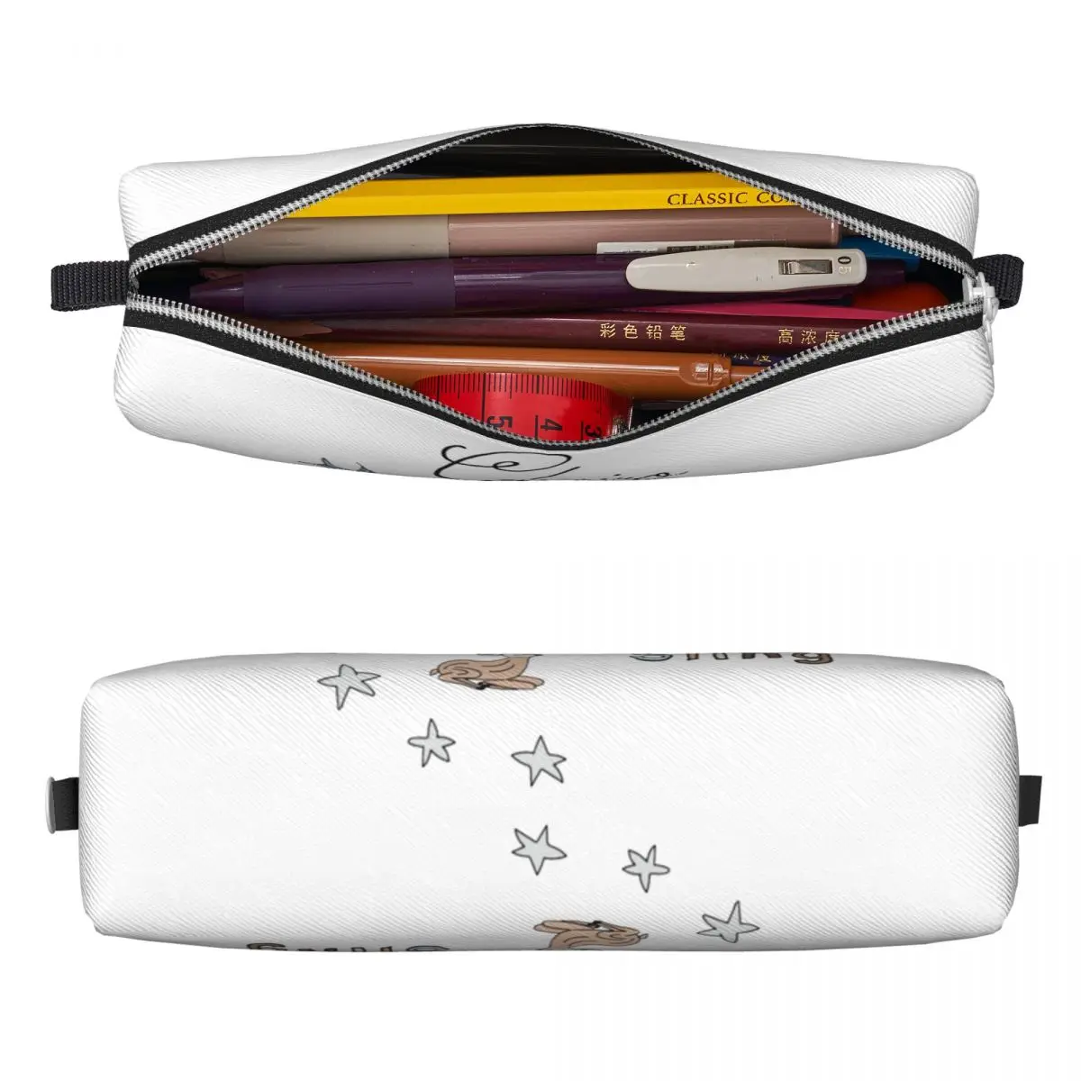 Singer Clairo Sling Pencil Cases Pen Holder Bag Student Large Storage Students School Zipper Pencil Box