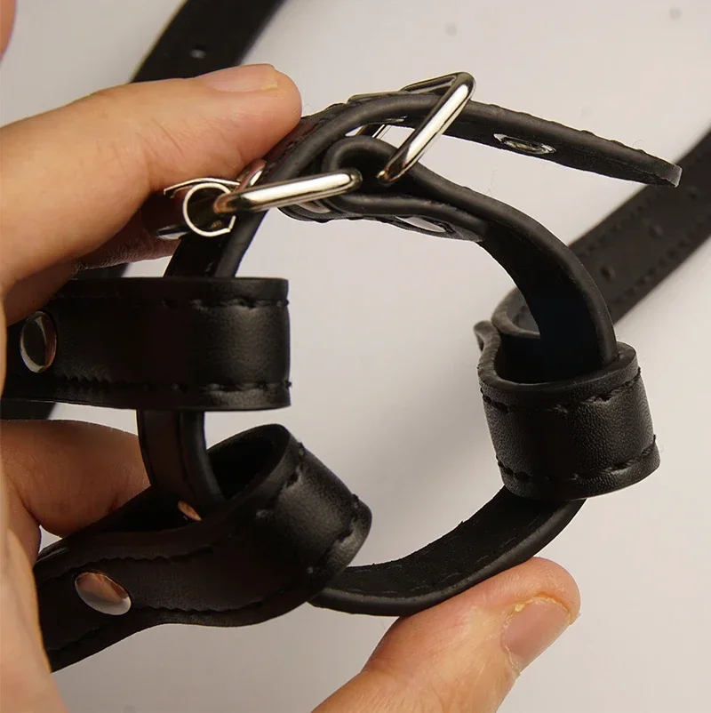 حزام النشوة الجنسية القسري للعفة 2025 للهزاز، حزام عبودية من الجلد، مدلك عصا سحرية قضيب جلدي، ألعاب جنسية للنساء #3