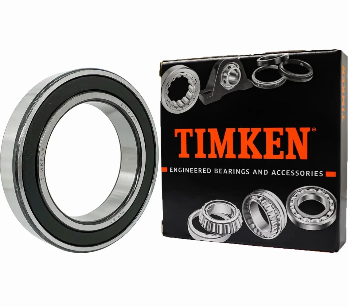 

1PCS Original TIMKEN 6013-2RS Deep Groove Ball Bearing 65x100x18mm Double Rubber Sealed Pre-Lubricated Industrial Bearing