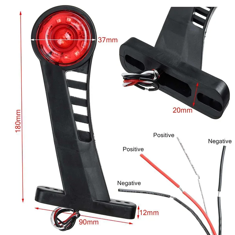 Universal Trailer 28LED Side Marker Lights Indicator Signal Lamp Truck TailLight Lorry Bus Caravans Lamps Accessories