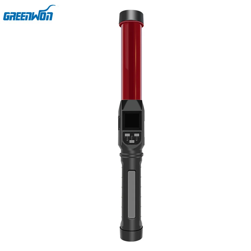 

High-Precision Breathalyzer Alcohol Tester Detector Baton, Fast Test, 60,000 Records, Voice Broadcast, Flashlight &Warning Light