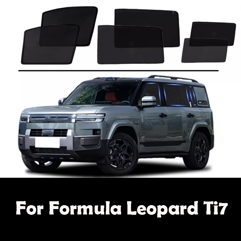 

For Formula Leopard Ti7 2025 2026 Sunshade Privacy Car Side Curtain Magnetic Anti Mosquito Mesh Board