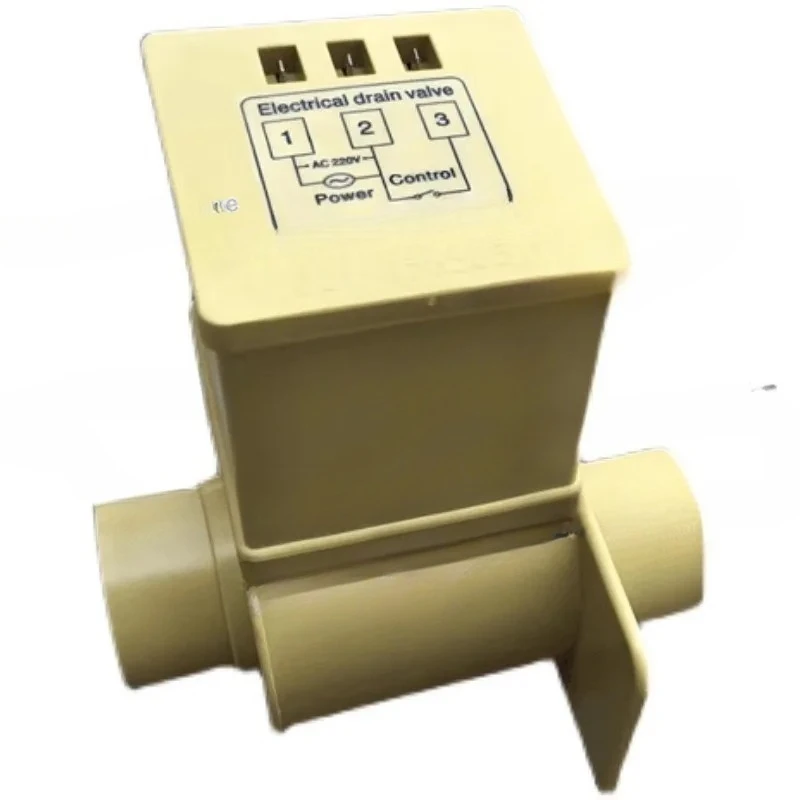 For V3ED-180 Washing Machine Yellow Drain Valve WH-QD-3-180 Laundry Off-line Electric Magnetic Sewage Valve