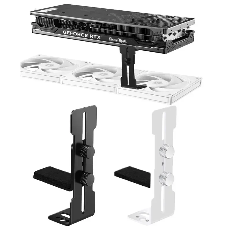 Chassis 12cm Fan Position Graphics Card Holder 6-96mm Sliding Adjustable GPU Brace Video Card Bracket for RTX 4090 4080