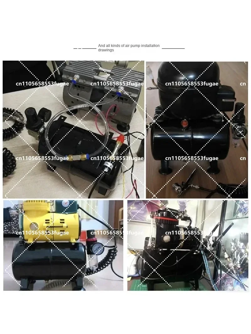 AS18B AS186 3.5L Air Storage Tank 4 Hole Model Pump Compressor Spray Tattoo Spraying Compressor Tank for Airbrushing