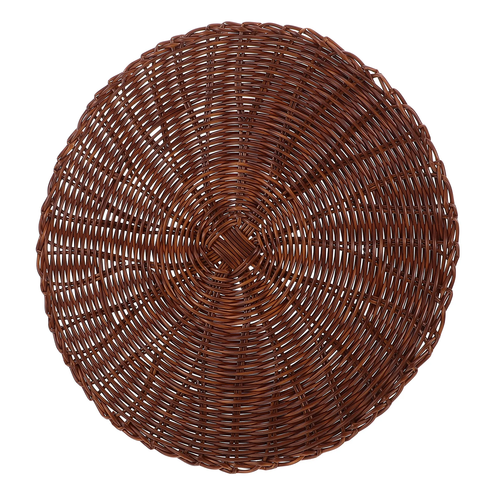 

Handmade Woven Seat Cushion Round Breathable Design For Indoor Outdoor Chairs Benches Comfortable Cooling Pad Plastic Style