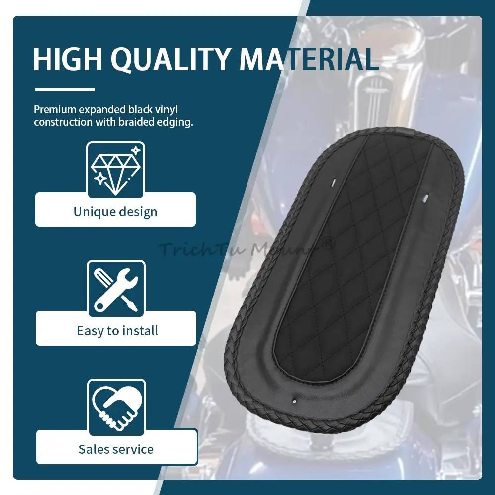 Copri bavaglino parafango posteriore in pelle per moto Harley Touring Electra Glide Road King FLHT FLTR FLHX 2008-2018