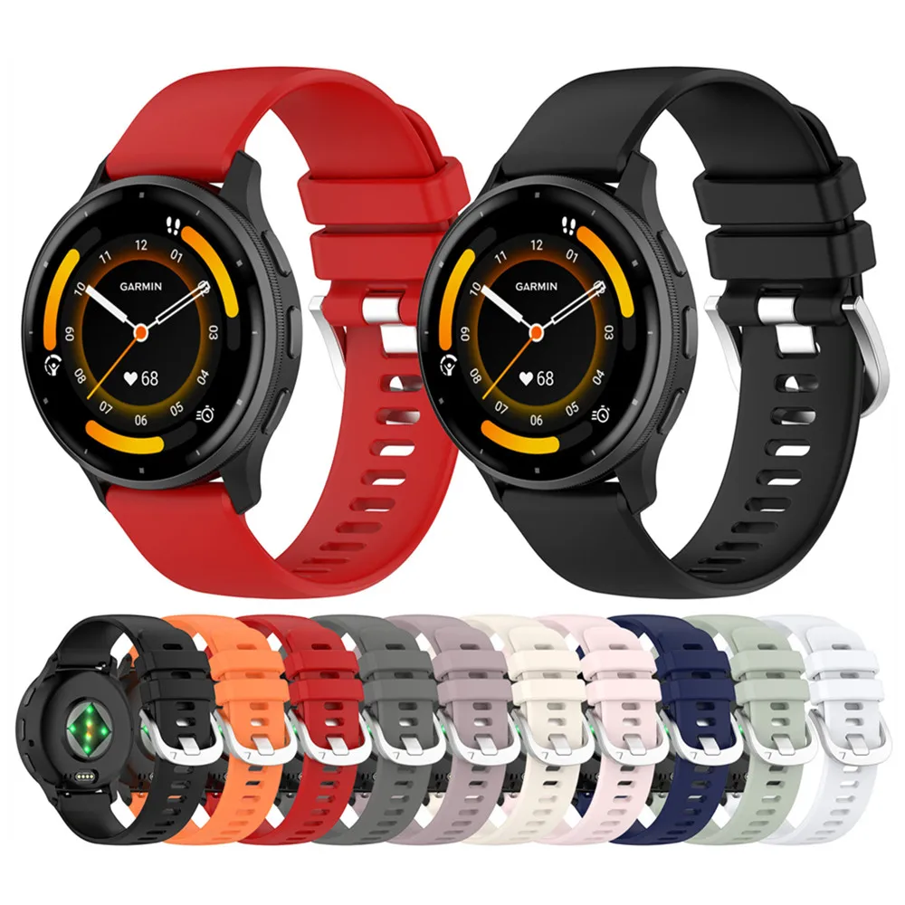 20 مللي متر 22 مللي متر 18 مللي متر سيليكون حزام ل Garmin Forerunner 570 حزام الساعات معصمه الرياضة استبدال #2