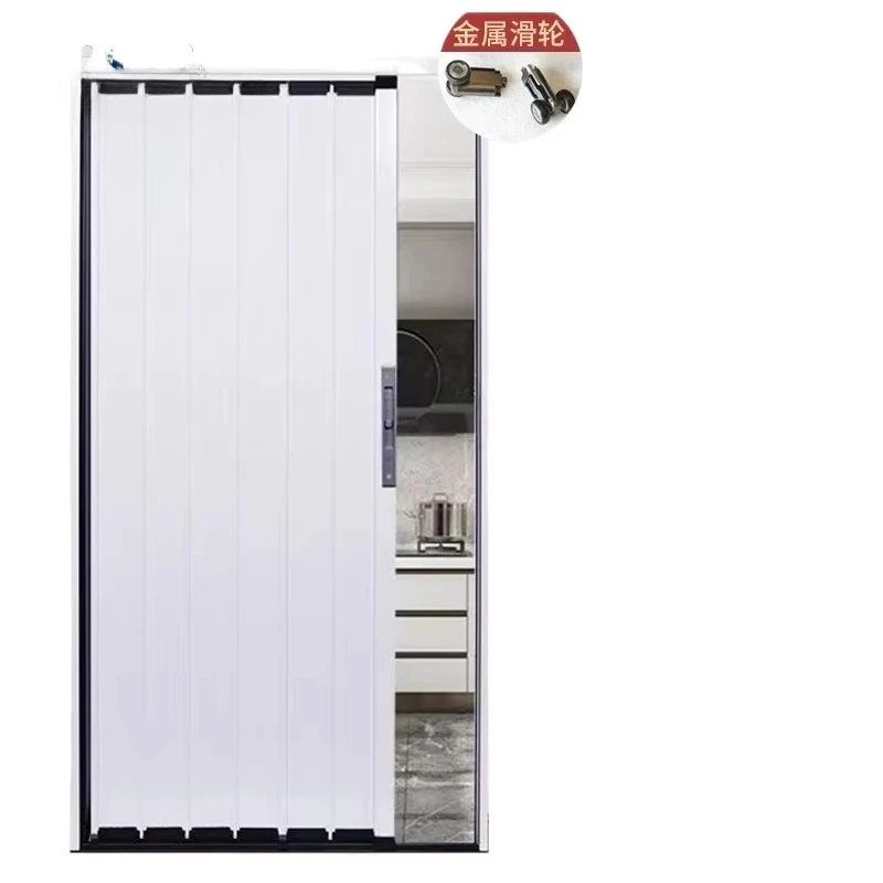 All aluminum alloy folding door sliding door invisible air conditioning partition kitchen bathroom sliding door