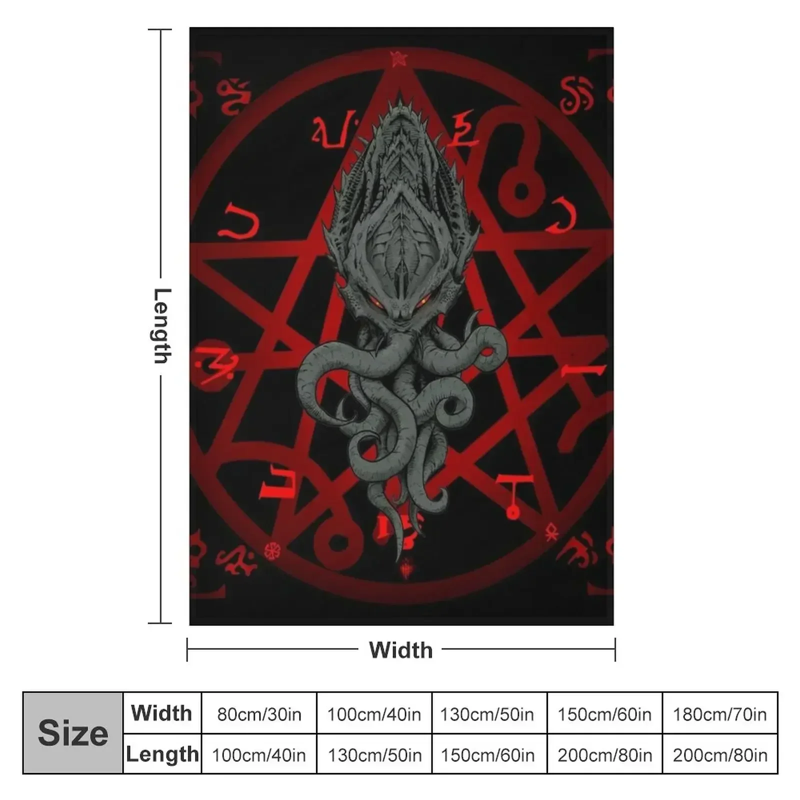 Rise of Cthulhu Throw Blanket sofa bed Cute Plaid Flannels Kid'S Plush cosplay anime Blankets
