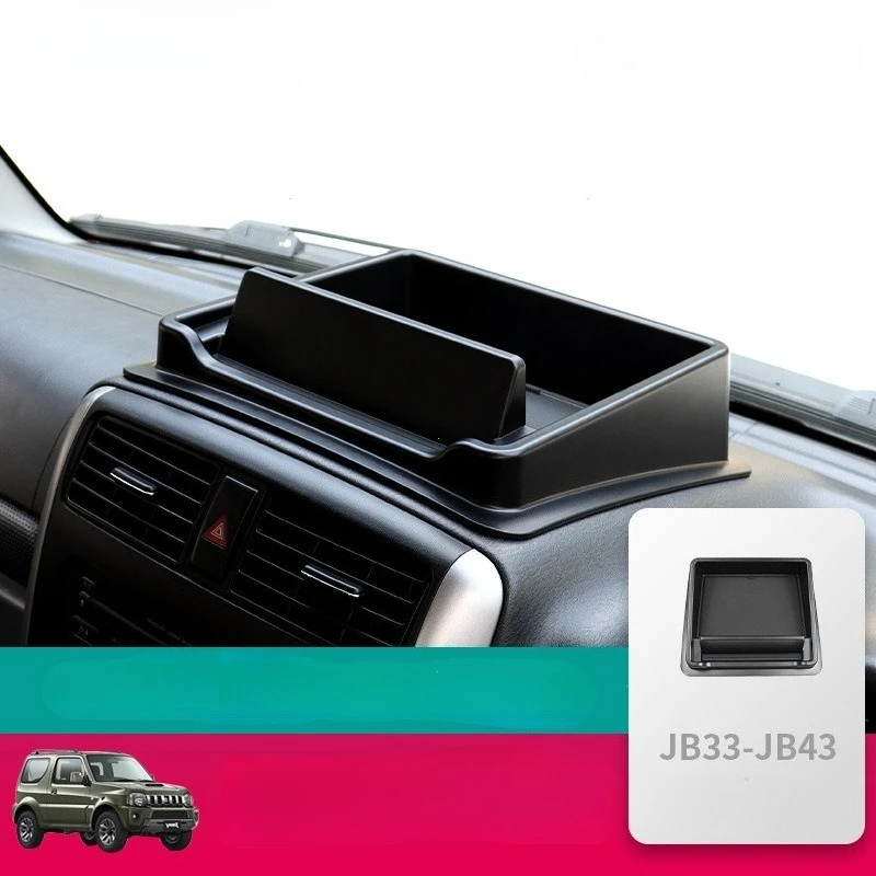 Pour Suzuki Jimny 1998~2018 JB33 JB43 Boîte de rangement pour console centrale de voiture, support de téléphone, accessoires intérieurs