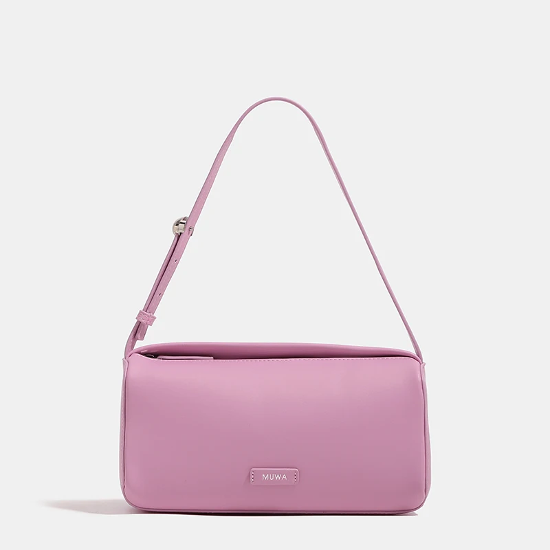

Solid Color Wallet And Handbag Luxury Designer Underarm Shoulder Bag PU Leather Simple High Quality Women Crossbody Bag Fashion