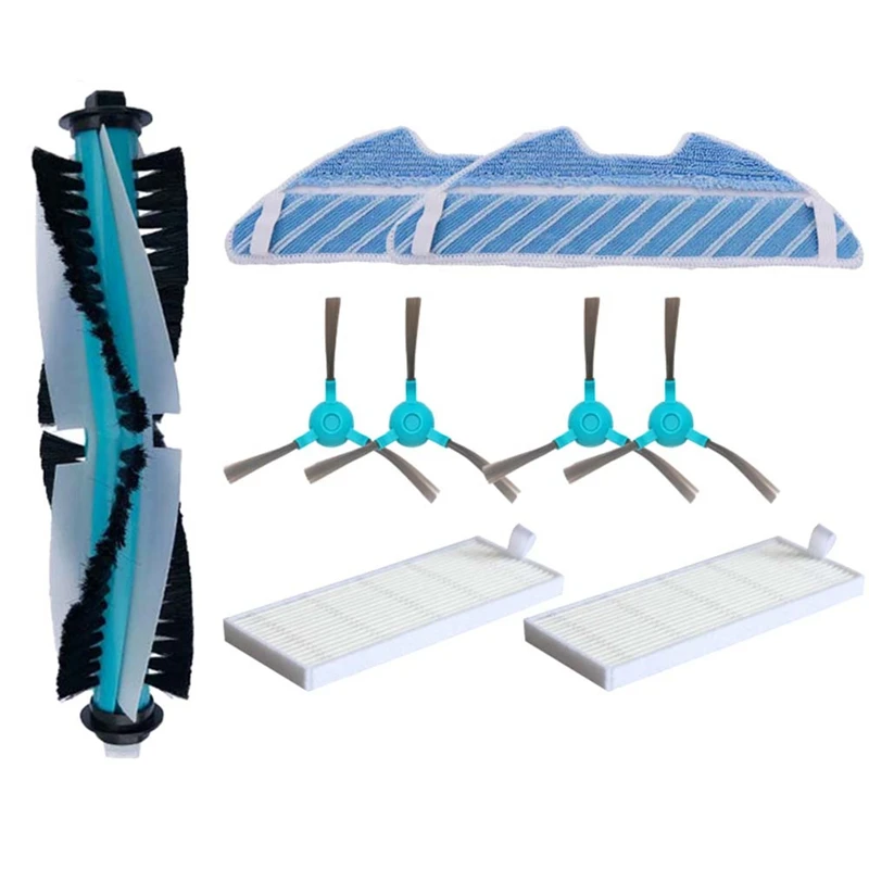 Robô aspirador rolo para Cecotec Conga, escova lateral principal, filtro Hepa, substituição do esfregão, peças sobressalentes A, 1290, 1390, 1590