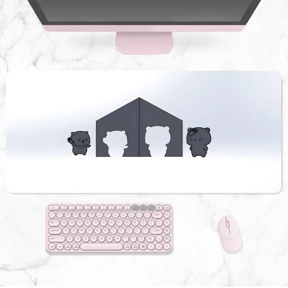 Kawyi B-bubu Dudu Mouse Pad Rubber Large Mousepad Game Table Keyboard Pad Rubber Carpet Notebook Mousepad