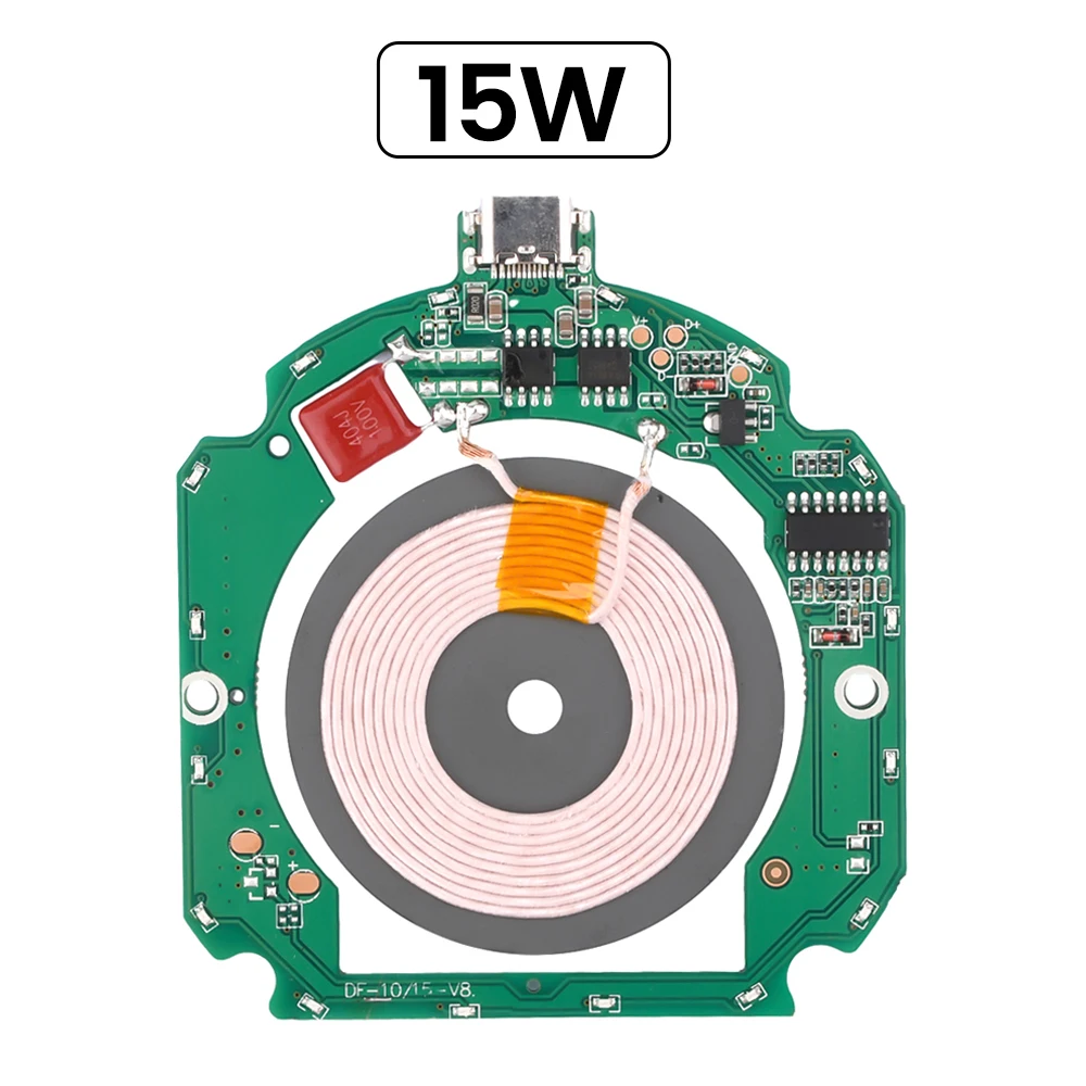 10W 15W wysokiej mocy szybki moduł ładowarka nadajnik ładowanie bezprzewodowe QI PCBA do szybkiego ładowania obwodu drukowanego 5V 9V 12V