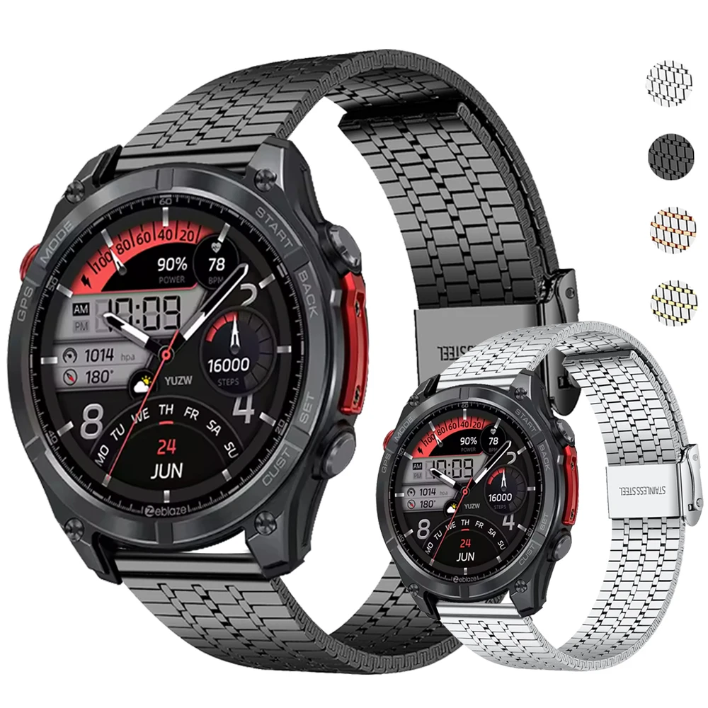 22Mm Metal Strap Fo… - image