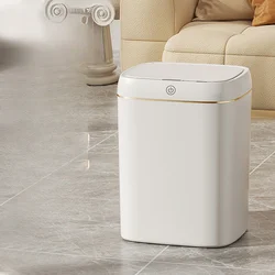 Household High-grade Light Luxury Living Room Trash Can Kitchen Bathroom Toilet Bedroom Intelligent Sensor Trash Can