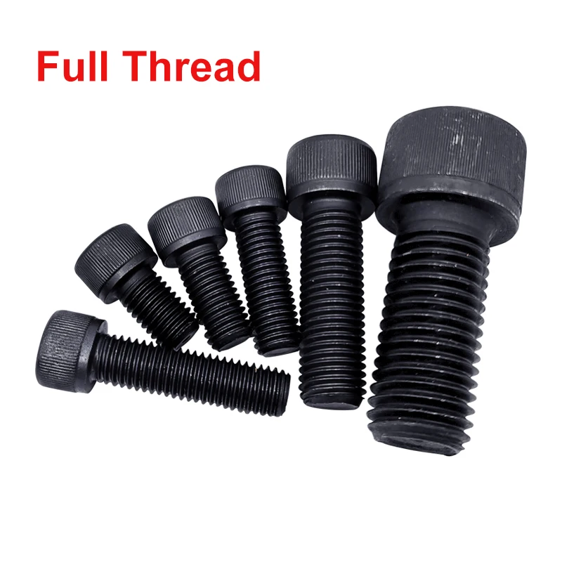 

Hexagon Hex Socket Cup Head Screw Bolts M1.6 M2 M2.5 M3 M4 M5 M6 carbon steel Machine screw blackening din 912 grade 12.9