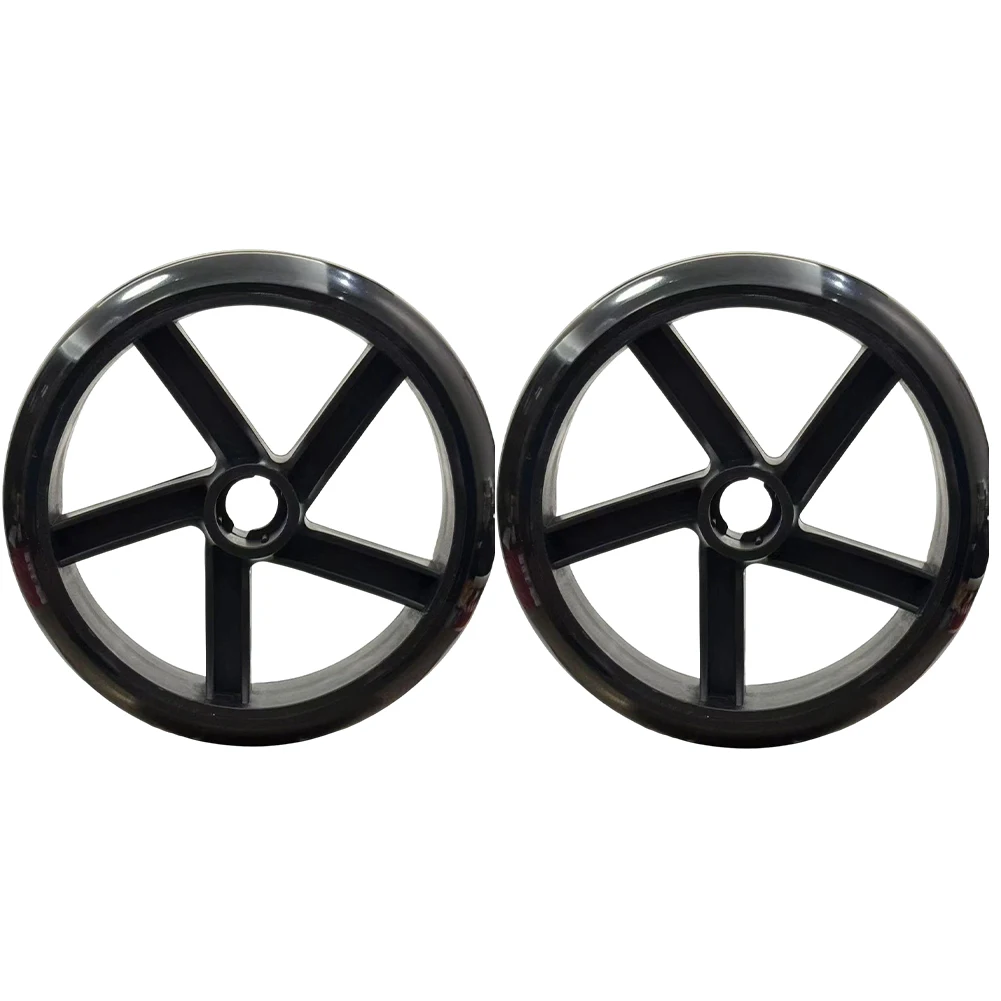 Heavy Duty 6-Inch Grill Casters With Rubber Coating For Smooth Silent Rolling 2pcs 7.8mm Stem Oven Wheels For Easy Upgrade