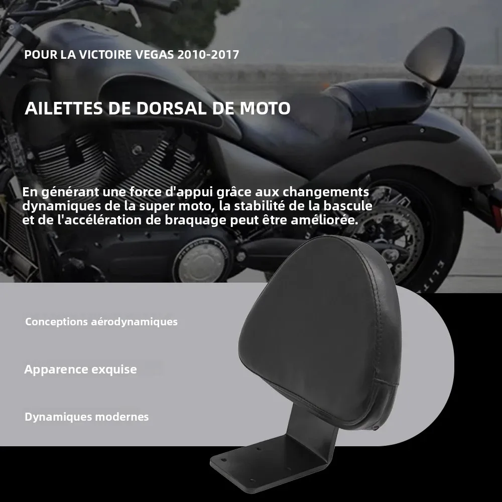 Coussin de dossier en cuir pour moto, siège passager arrière, pour Victory, High Ball, Vegas, 8-Ball, Kingspin 2003-2017