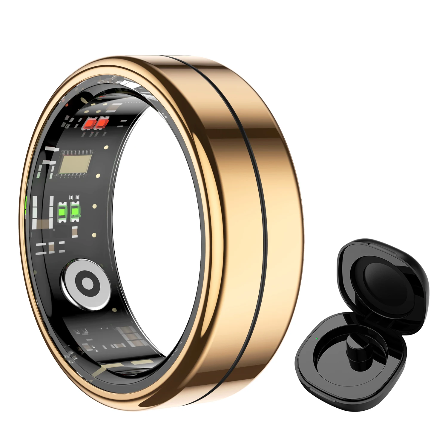 

R04 Smart Ring for Men Women Sleep Monitor Heart Rate Blood Oxygen Fitness Tracker IP68 Waterproof