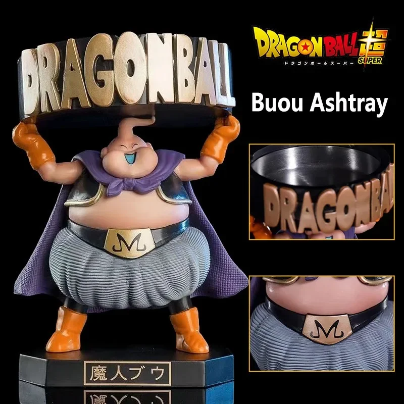 Anime Figures Dragon Ball Z Sh Figuarts  Figurine Dragone Majin Buu Sign Ashtray Action Figure Kids Toys Hobbies Brinquedos Doll