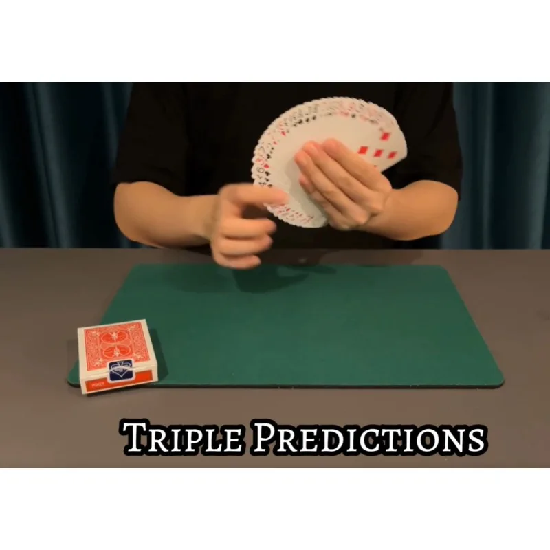 

Тройная карточка предсказания Волшебные трюки Уловки Иллюзии Ментализм Волшебный реквизит Волшебники Умство чтения Иллюзии Магия Крупным планом Веселье