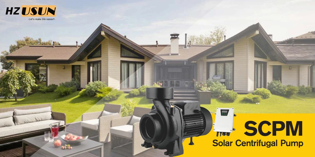 HZUSUN Solar Surface 1-Zoll-Gleichstrommotor, Wasserdruck-Sprinklerpumpen-Set, Dam Forest River Creek, 1 PS Solar-Bewässerungs-Druckerhöhungspumpe – Detail 1