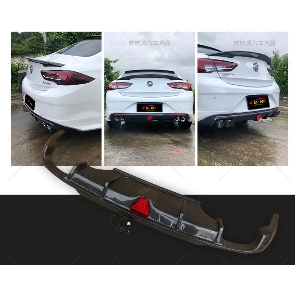 For Opel Insignia 17-19 Buick Regal GS Carbon Fibre Rear Lip Modified Car Accessories Back Bumper Spoiler Body Kits